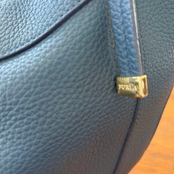 GORGEOUS Furla Slate Blue Ginevra Hobo Bag - COA incl - Video best shows color. - Picture 15 of 16